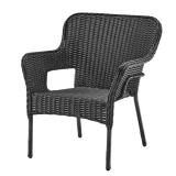 Eastlake Black Wicker Outdoor Chair