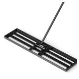 Lawn Leveling Rake 67 x 42 x 10 in, Black