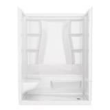 Classic 500 Left Shower Kit 60x32 White