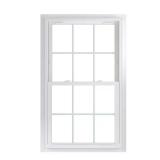 70 Series White Double Hung Window with Grids