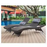 EDYO Living 2-Piece Outdoor Chaise Lounge Set