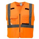 Milwaukee Orange Class 2 Vest with 10 Pockets