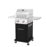 2 Burner Propane Gas Grill in Black