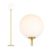 Luna 65 in. Antique Brass Floor Lamp