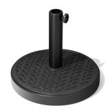 45 lbs Cement/Steel Umbrella Base Black