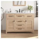 Hanna 42" Single Sink Vanity w/ White Top