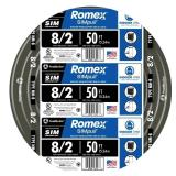 50 ft 8/2 Black Romex SIMpull W/G Wire