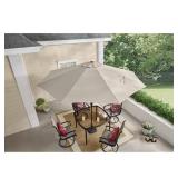 Hampton Bay 11 ft Market Patio Umbrella Putty
