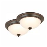13 in. Oil Rubbed Bronze LED Flush Mount