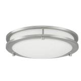 Flaxmere 12" Brushed Nickel LED Flush Mount