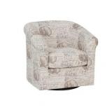 Adella Sea Swirl Swivel Chair