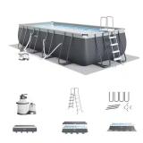 24 ft x 12 ft x 52 in Pool with Sand Filter