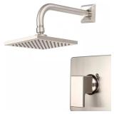 Mod 1-Handle Wall Mount Shower Kit, BN