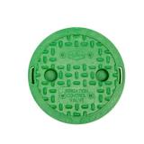 6 in. Round Irrigation Valve Box Lid, Green Lid