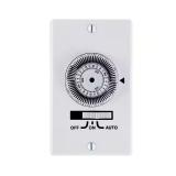 20A 24-Hour In-Wall Mechanical Timer, White