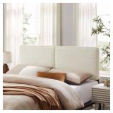 Lindee Cream Queen Headboard Boucle Fabric