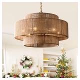 Parrot Uncle 23.6" Gold Farmhouse Chandelier