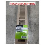 2 cases (6ct) brown & white floor registers