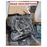 6ft black picnic table with benches