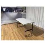 4 ft Almond/Bronze Dining Table   Seats 4