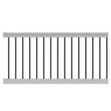 T-Top 72x36 Level Rail Kit White with Balusters