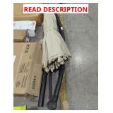 Beige Patio Umbrella, Size Unknown