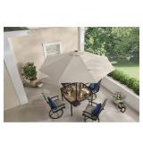 Dark Blue Hampton Bay 9 ft Market Umbrella