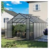 8 ft W x 12 ft D Polycarbonate Greenhouse