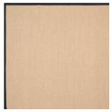 Natural Fiber Maize/Black 8 ft. x 8 ft. Rug