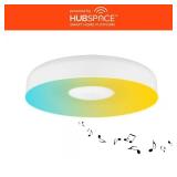 13 in. White Gradient Flush Mount Speaker