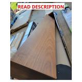 Modern ember walnut creek wood mantel shelf