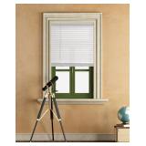1" Cordless Vinyl Mini Blinds, White 34x64