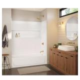 Bootz NexTile 32x60x60 Tile Tub Kit White