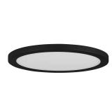 15 in. Matte Black LED Flush Mount 5CCT