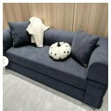 80 in. Dark Gray 3-in-1 Convertible Queen Size So