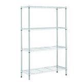 Chrome 4-Tier Wire Shelving Unit (36W x 54H)