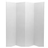 6 ft White Cardboard Screen - 4 Panel