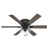 Alvarado 52 in Indoor Matte Black Ceiling Fan