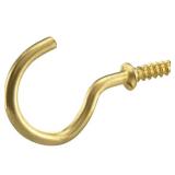 7/8 in. Matte Brass Cup Hook (40-Pack)