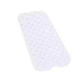 15.75 in. x 35.5 in. Shower Bath Mat in White
