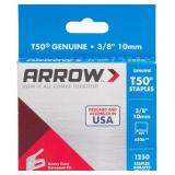 Arrow Fastener 50624SPTP 3/8" T50 Staples