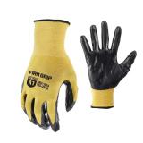 Firm Grip Large Nitrile Gloves (10 Pack)