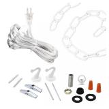 18 ft. White Swag Light Kit