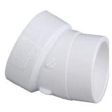 3 in. PVC DWV 22-1/2-Deg Hub x Spigot Elbow