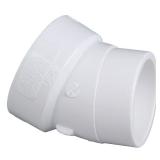 3 in. PVC DWV 22-1/2-Deg Hub x Spigot Elbow