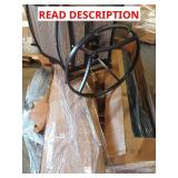 Skid with outdoor chair, indoor greenhouse, tile