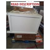 Skid with bathroom vanity, chaise lounge, etc.