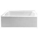Kingston Acrylic 3-Wall Alcove Tub, White