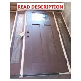 Door frame 65" x 81 1/2", door 35 3/4" x 79