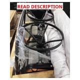 Skid with fencing, 4 chairs etc